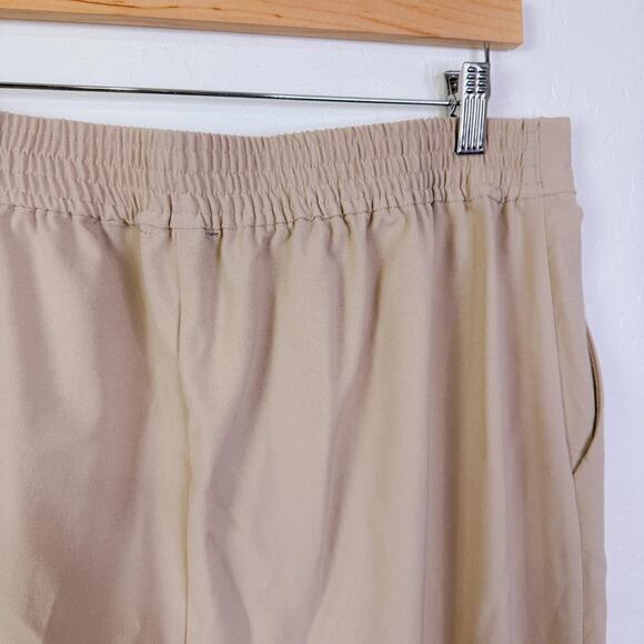 Vince Camuto Elastic Waist Wide Leg Dress Pants Trousers Oxford Tan Size 16 NWT - Picture 6 of 9